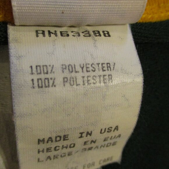 NFL Packers Brett Favre Vintage 1996 Men Large Green Yellow White Logo 7 Jersey - Picture 13 of 13